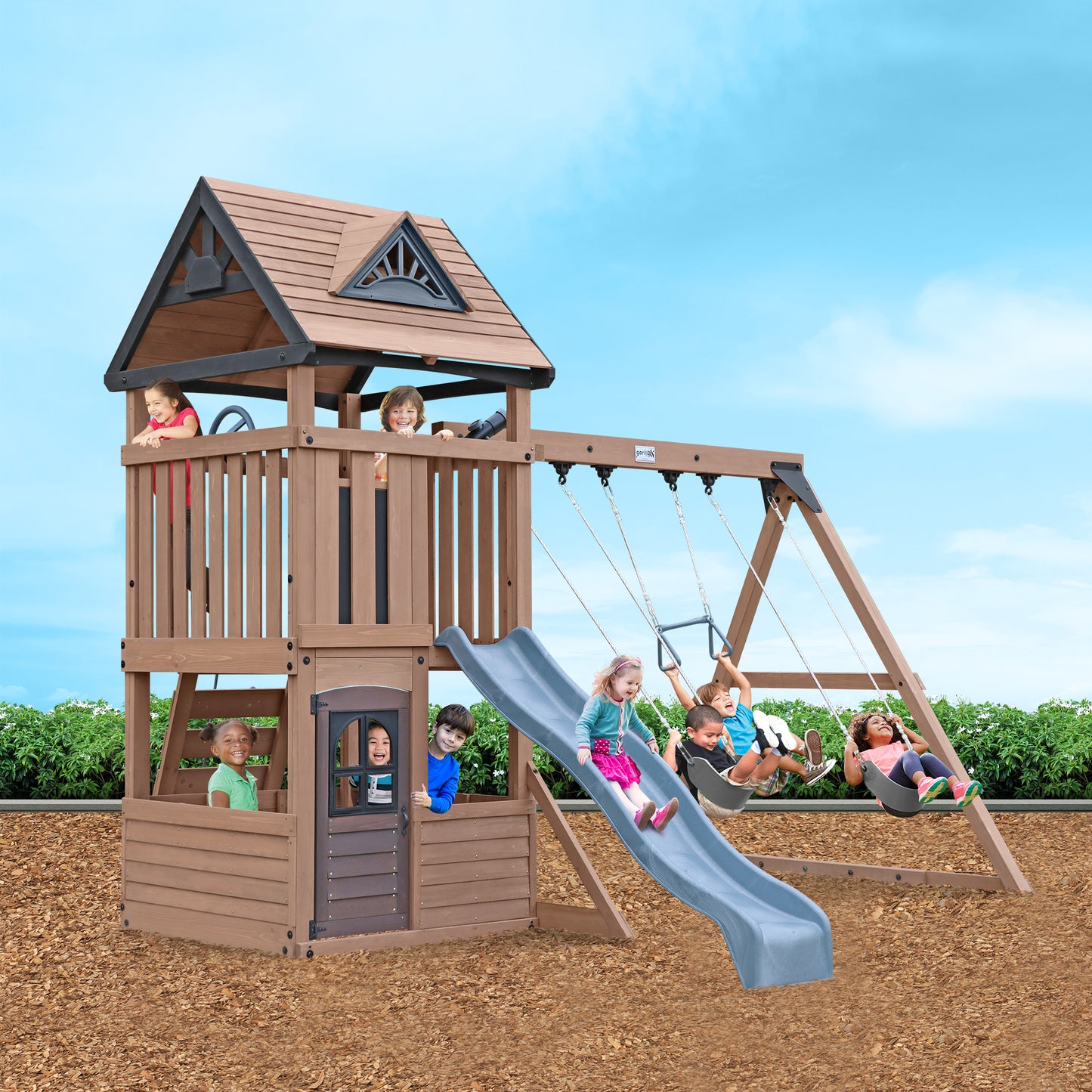 Gorilla Play Driftwood Cove Climbing Frame Playset