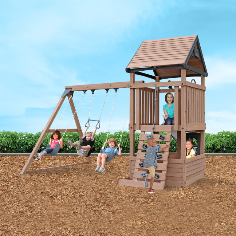 Gorilla Play Driftwood Cove Climbing Frame Playset