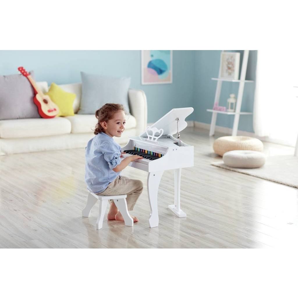 Hape Deluxe Grand Piano (White) Age 3+