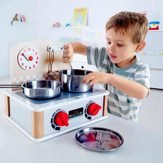 Hape 2-in-1 Kitchen & Grill Set