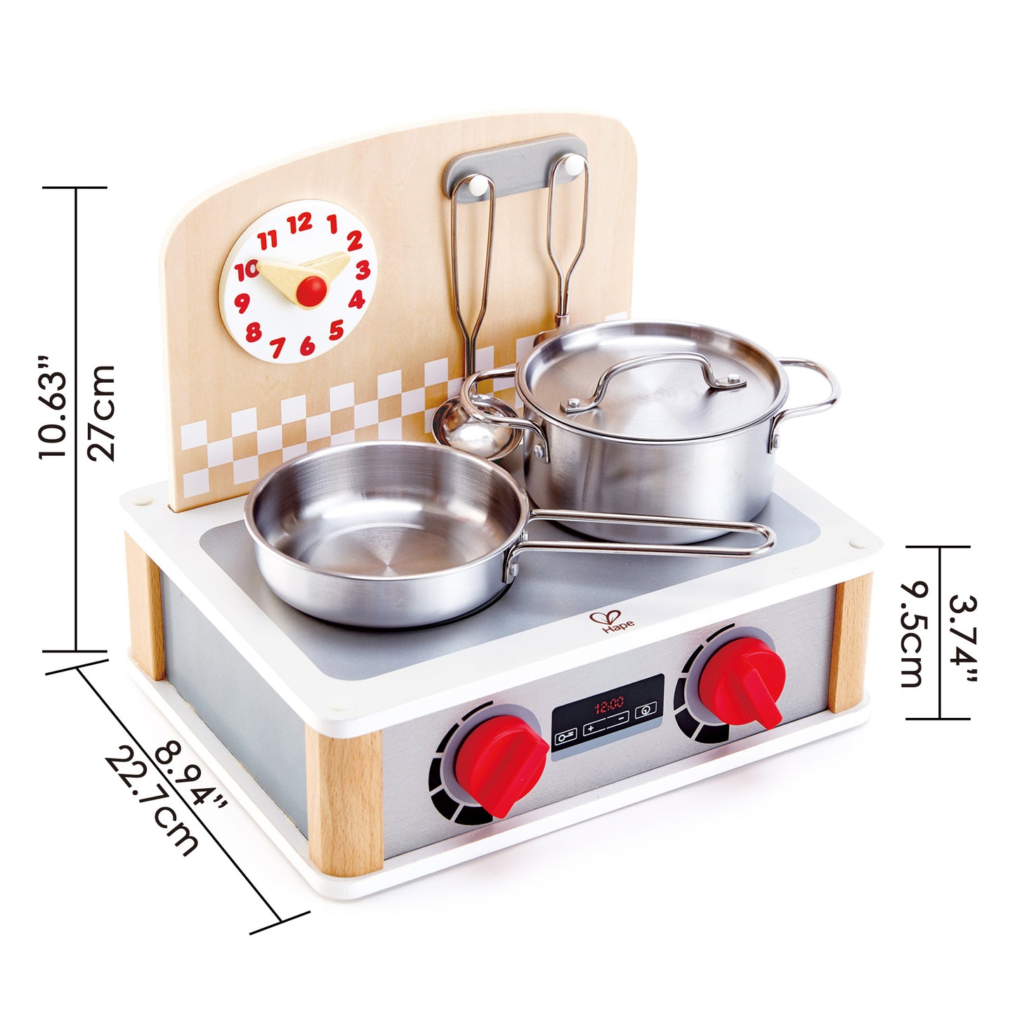 Hape 2-in-1 Kitchen & Grill Set