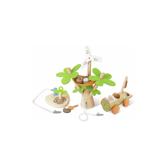 Hape Tree Planting E-Car Playset