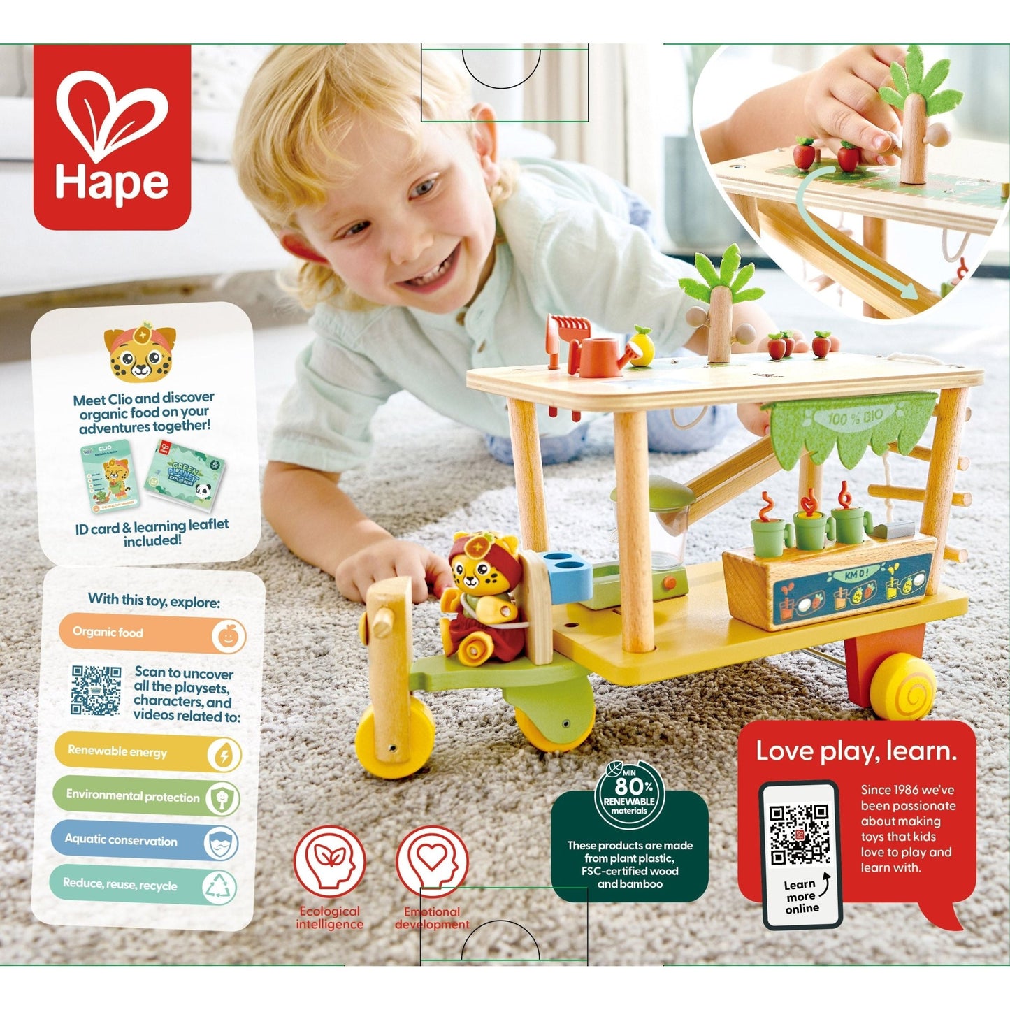 Hape Clio's Bio Juice Shop Playset