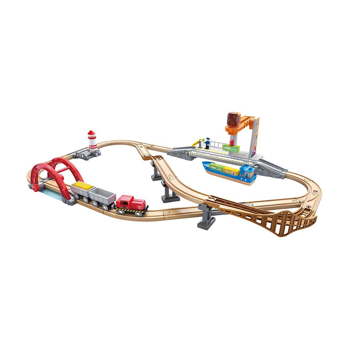 Hape Sea & Rail Cargo Transportation Set