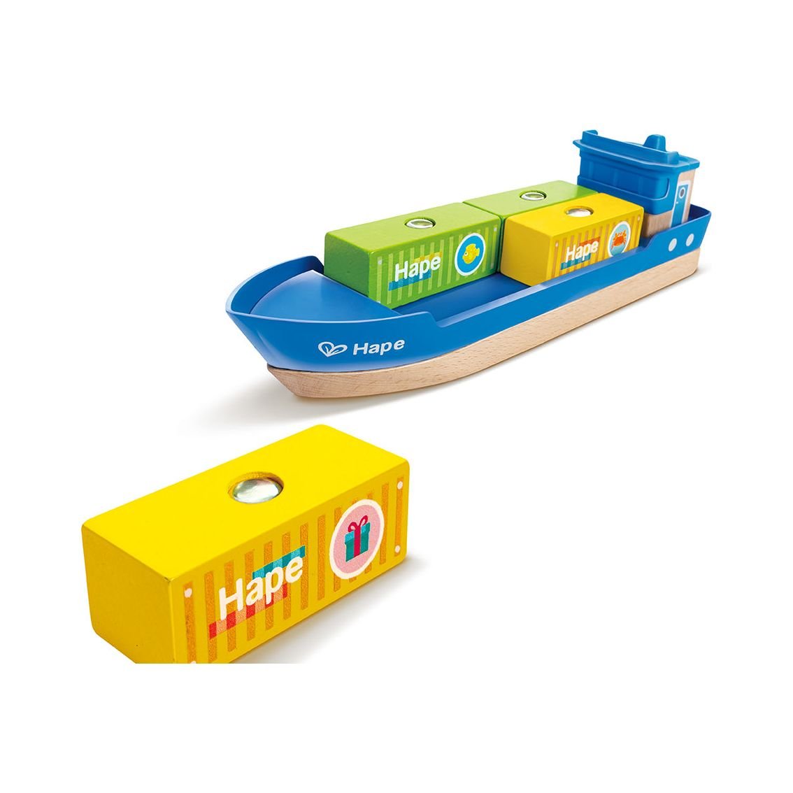 Hape Sea & Rail Cargo Transportation Set