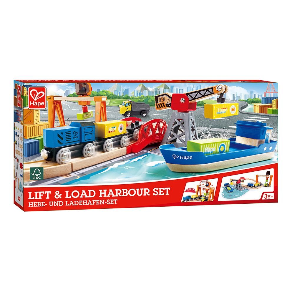 Hape Sea & Rail Cargo Transportation Set