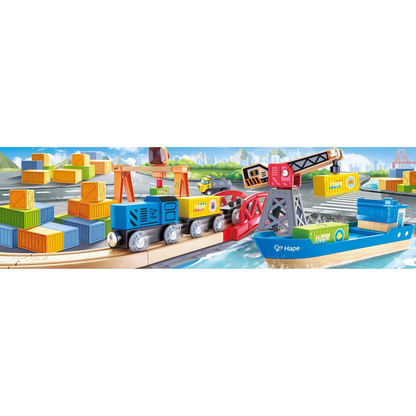 Hape Lift & Load Harbour Set