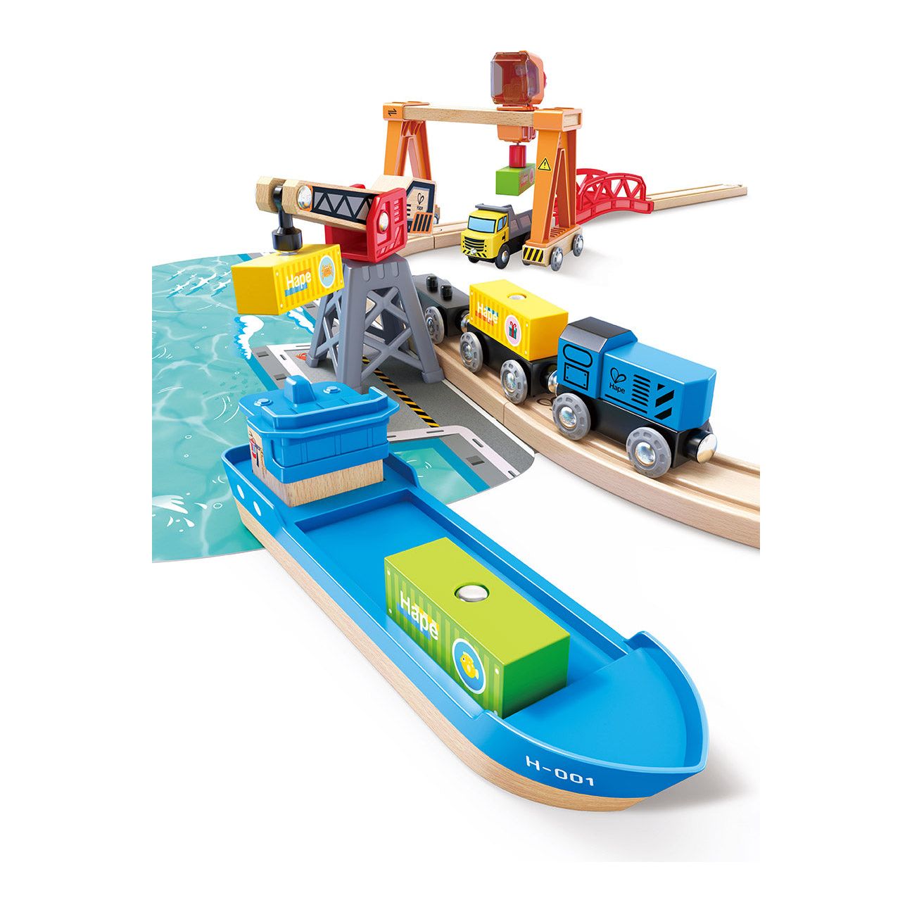 Hape Lift & Load Harbour Set