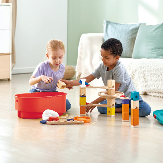 Hape Quadrilla Stack Track Bucket Set