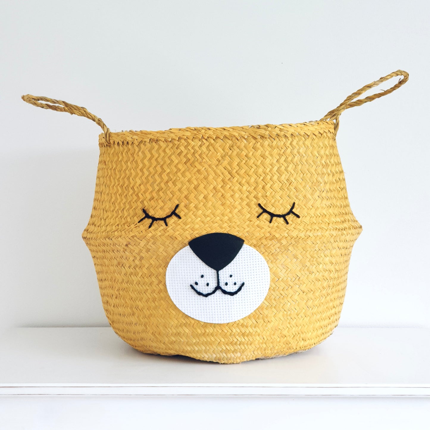 Yellow Lioness Basket - Large