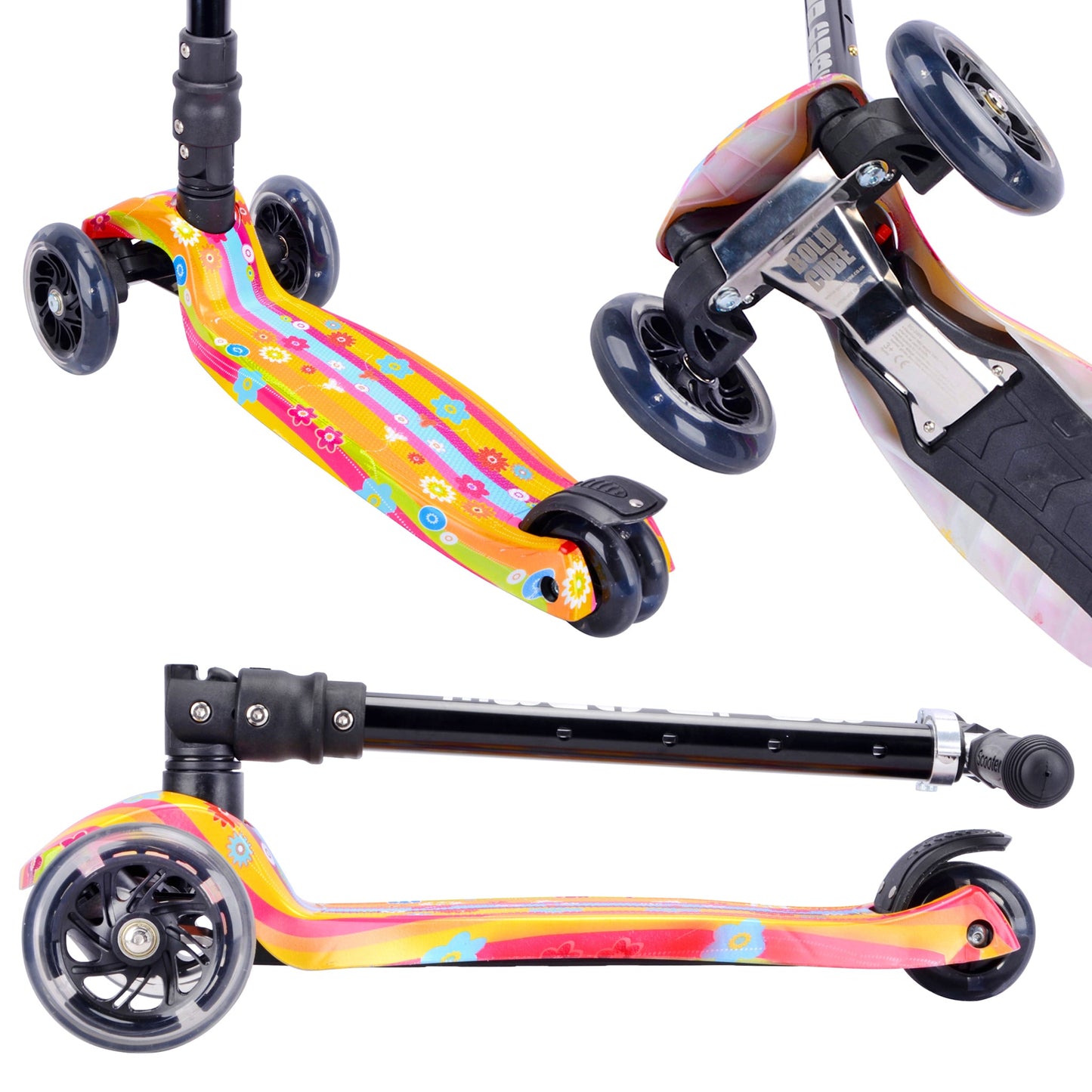 BOLDCUBE Flower Power - Big 3 Wheel Scooter