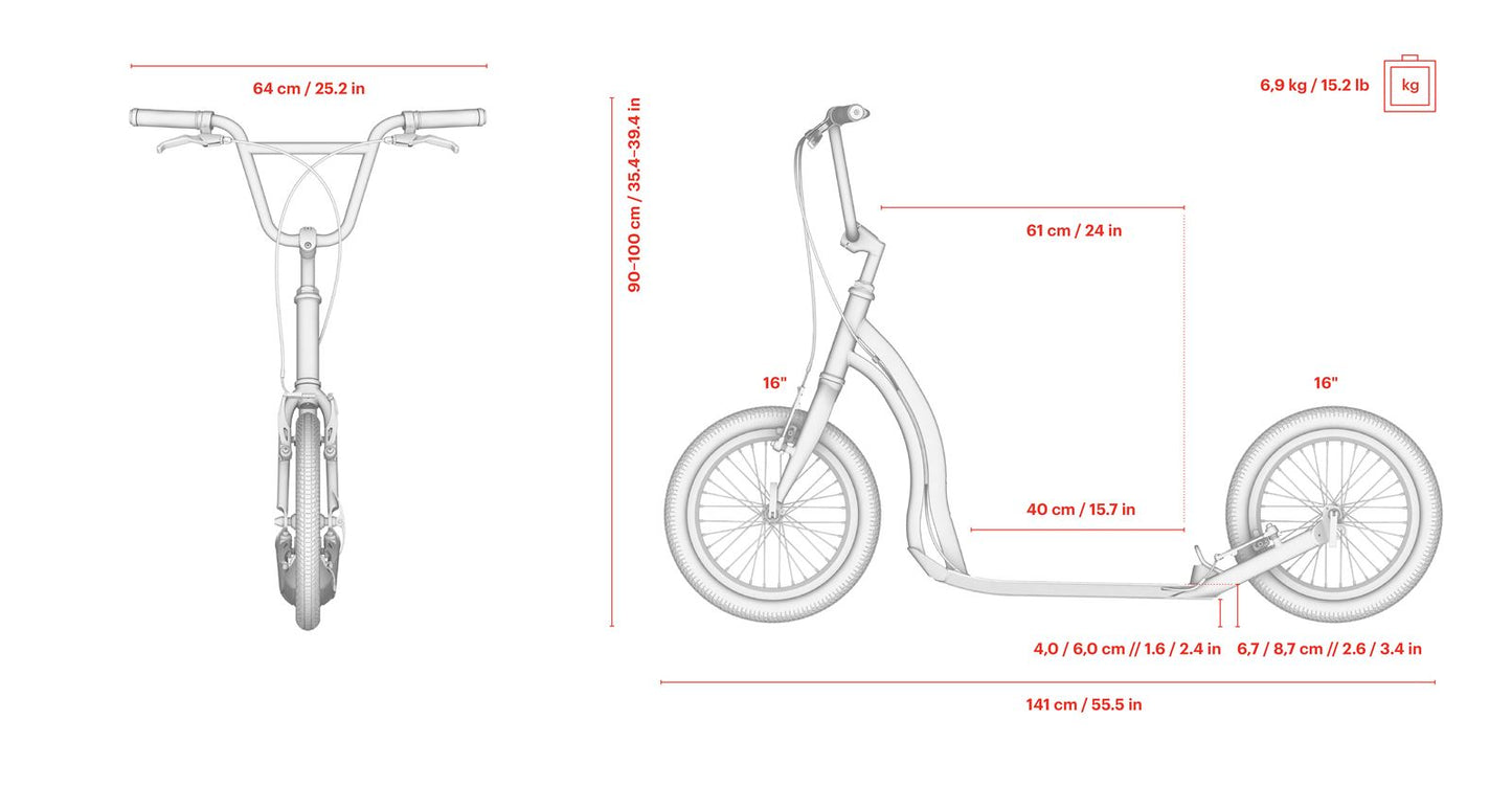Yedoo Alloy Scooter - Friday