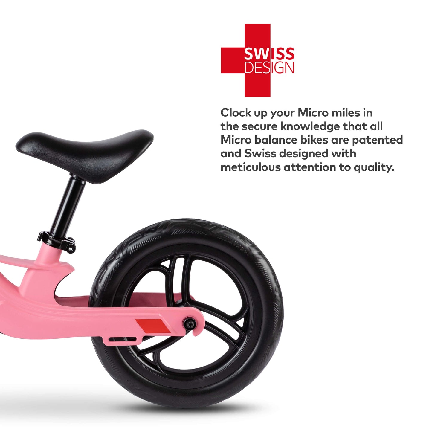 Micro Scooter Balance Bike Lite Pink swiss design