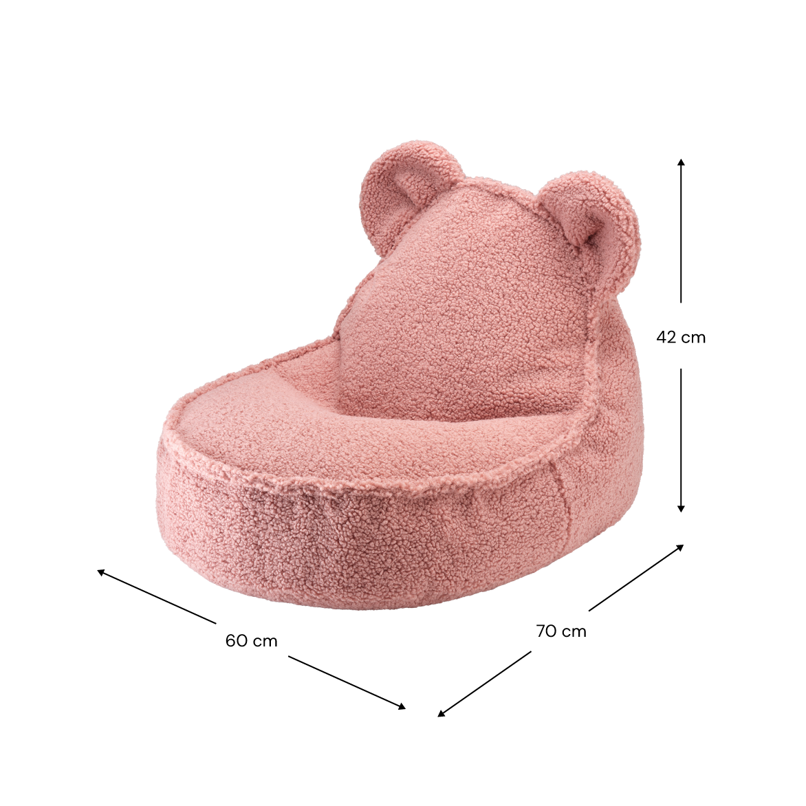 Wigiwama Bear Beanbag - Teddy Boucle