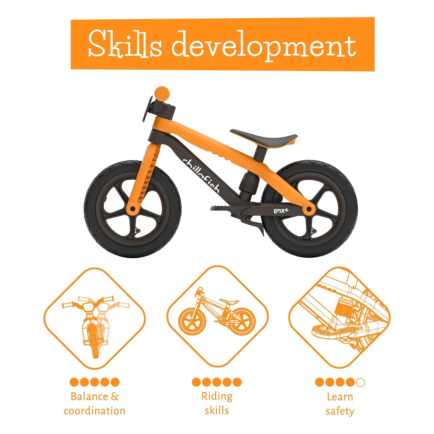 Chillafish BMXie Balance Bike Ginger skills development information