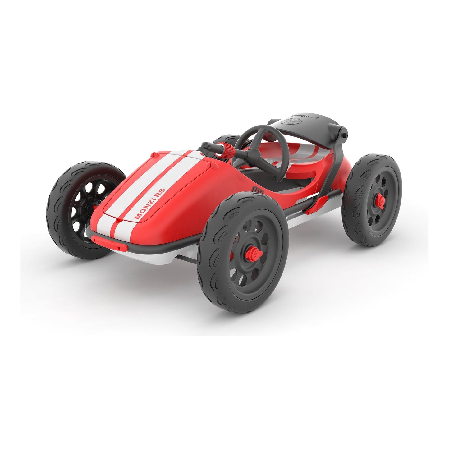 Chillafish Kids Go Kart Monzi - Red with steering folded down