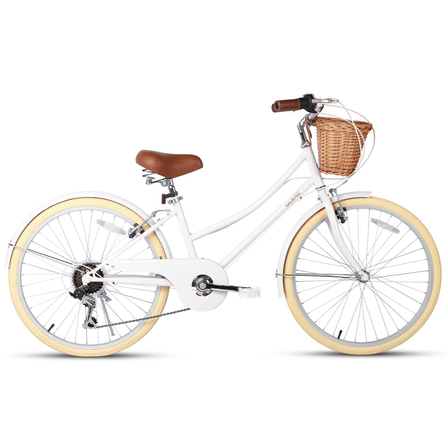 Glerc 24 Inch Beach Cruiser Hybrid Kids Bike - Missy