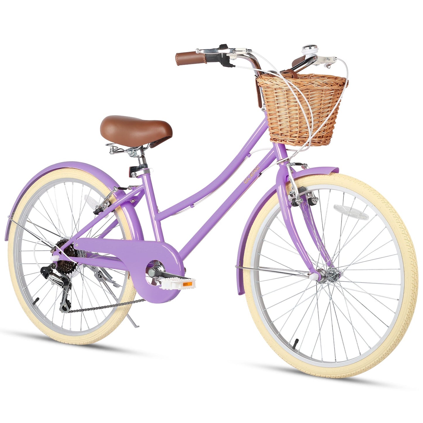 Glerc 24 Inch Beach Cruiser Hybrid Kids Bike - Missy
