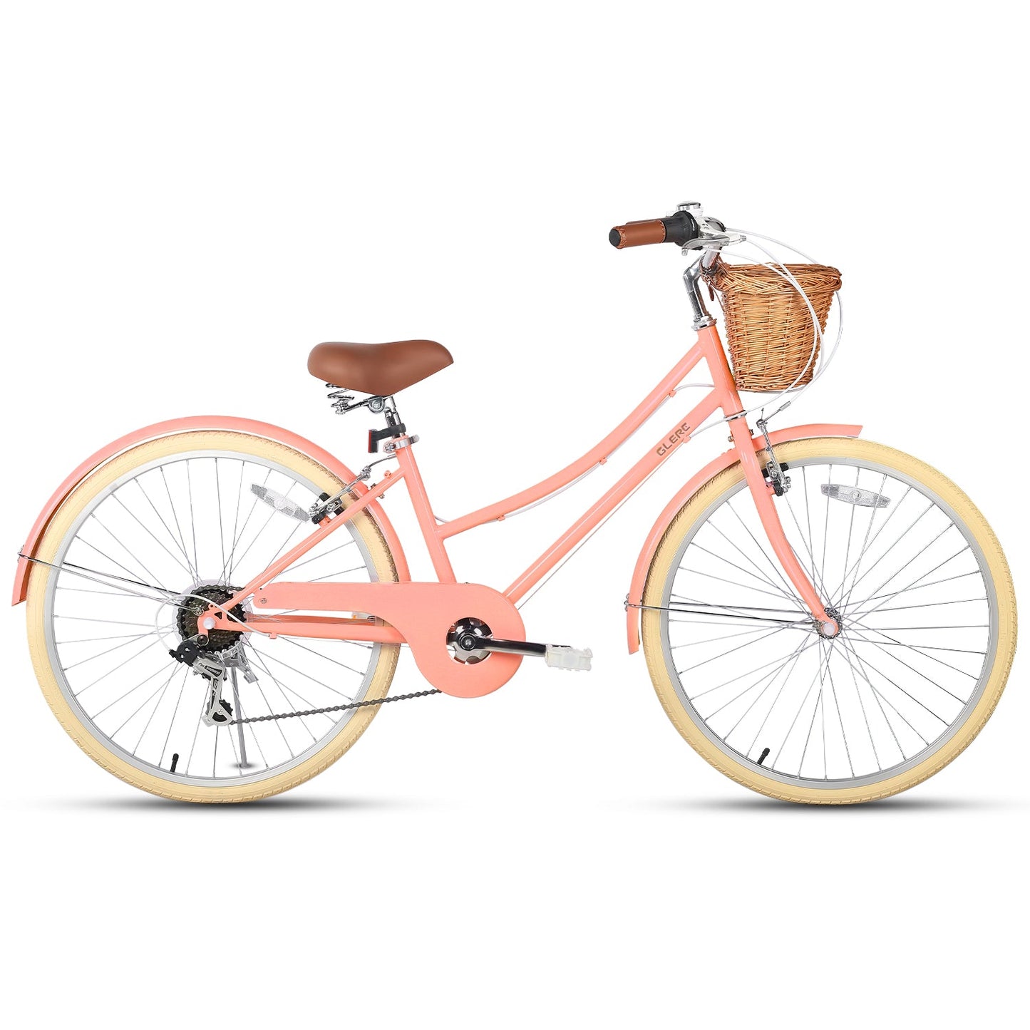 Glerc 26 Inch Beach Cruiser Hybrid Kids Bike - Missy