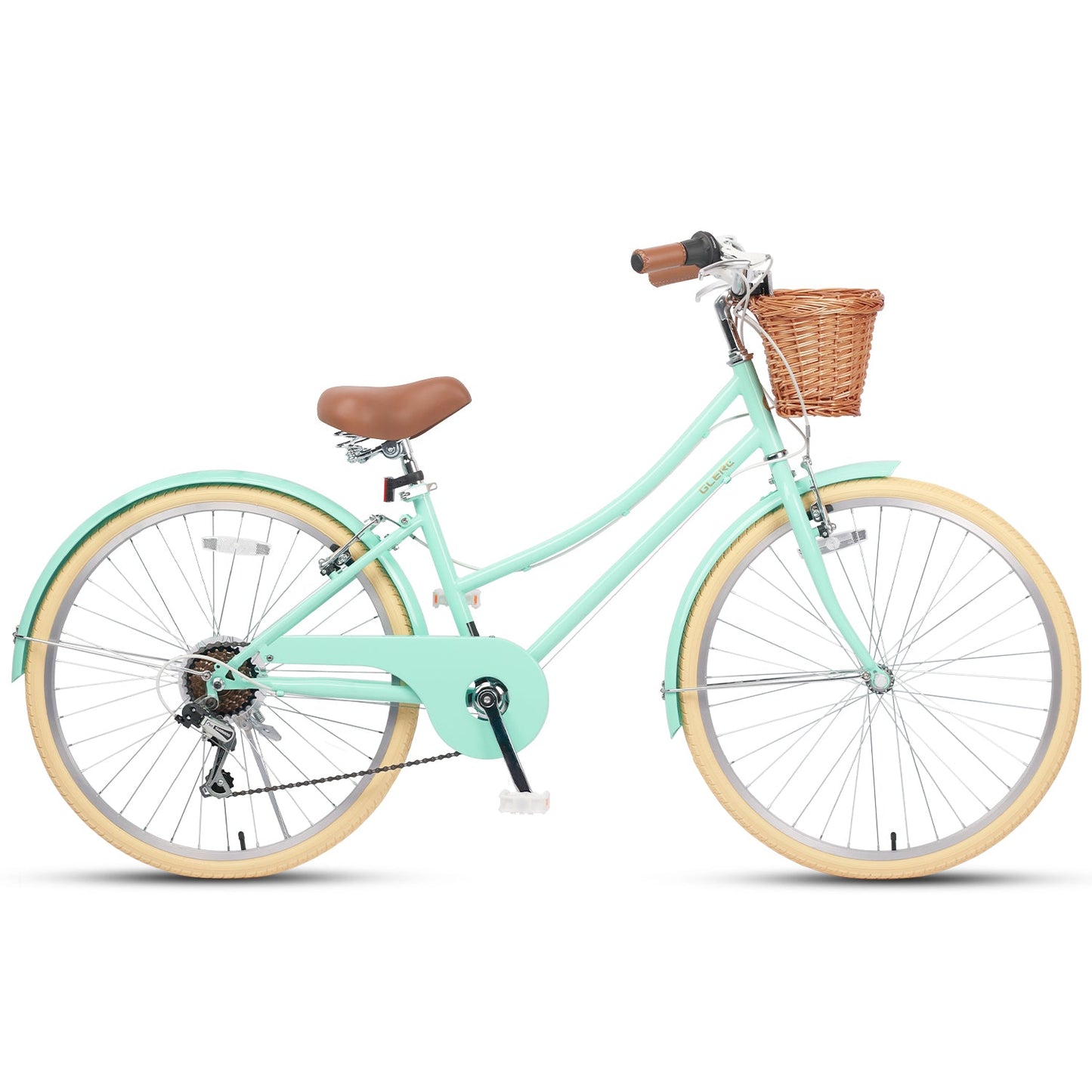 Glerc 26 Inch Beach Cruiser Hybrid Kids Bike - Missy