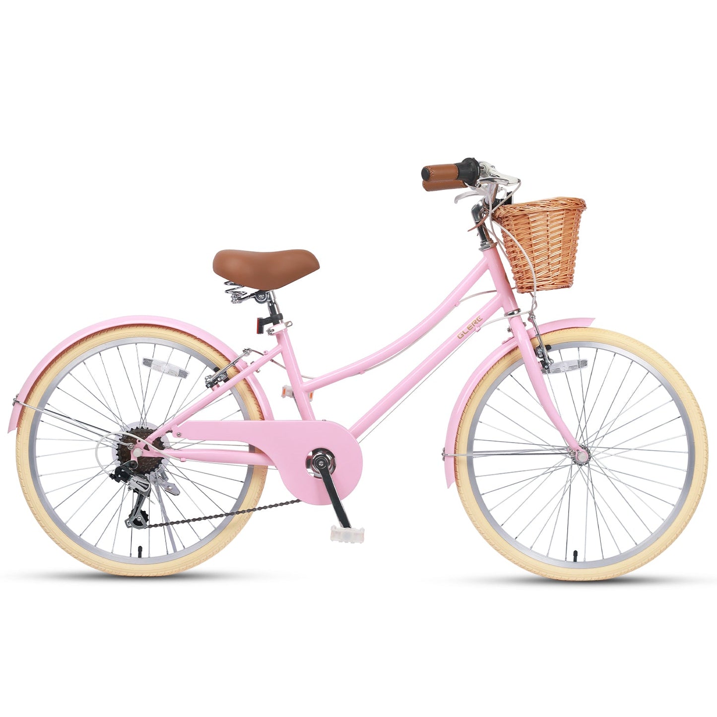 Glerc 24 Inch Beach Cruiser Hybrid Kids Bike - Missy