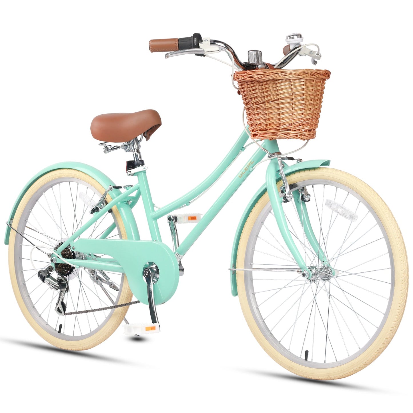 Glerc 24 Inch Beach Cruiser Hybrid Kids Bike - Missy