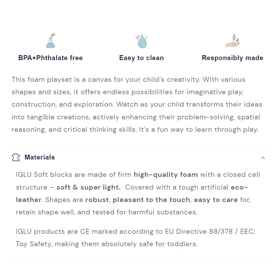 Iglu Soft Play Set - Creativity