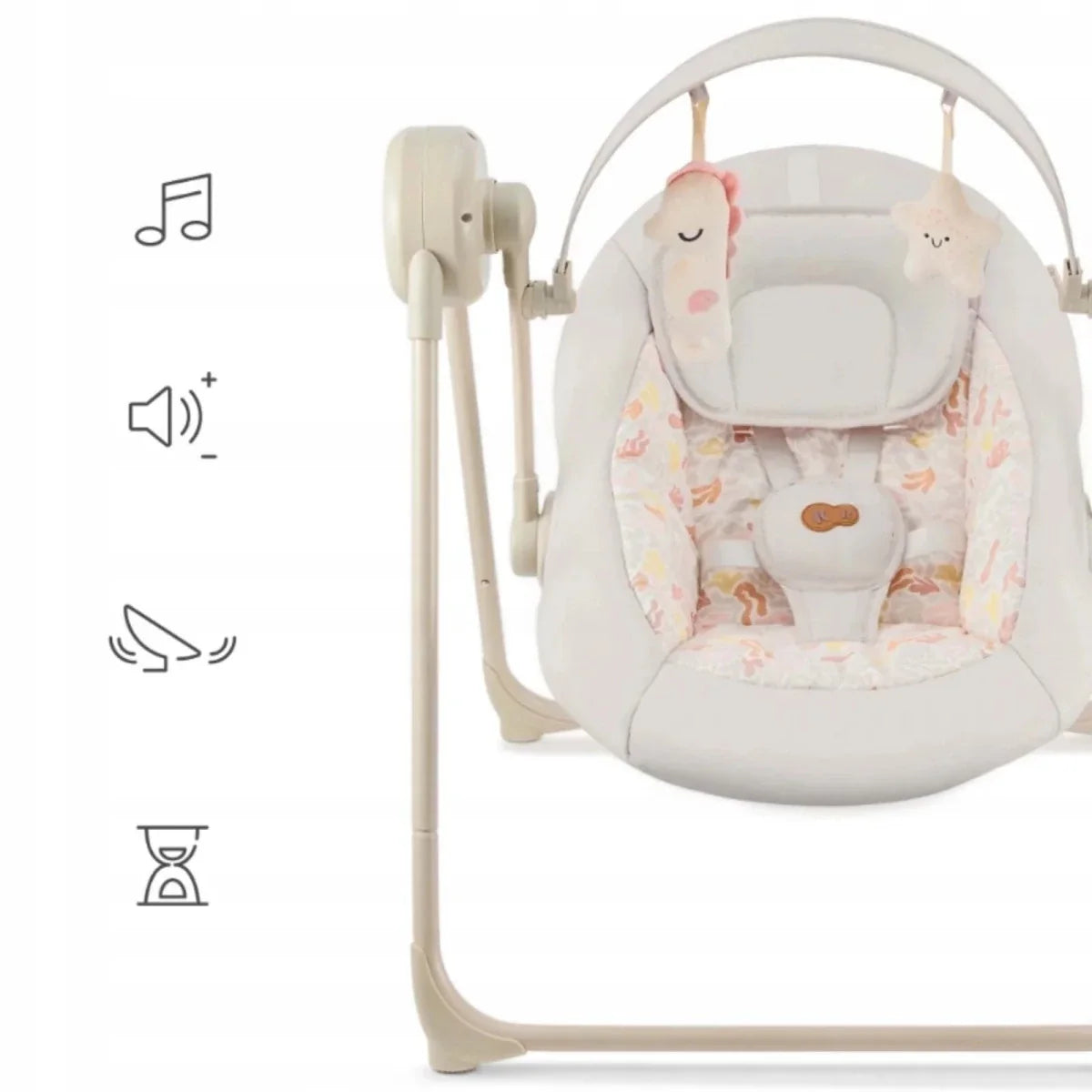 Kinderkraft Swingee Electric Rocker/Bouncer - Beige