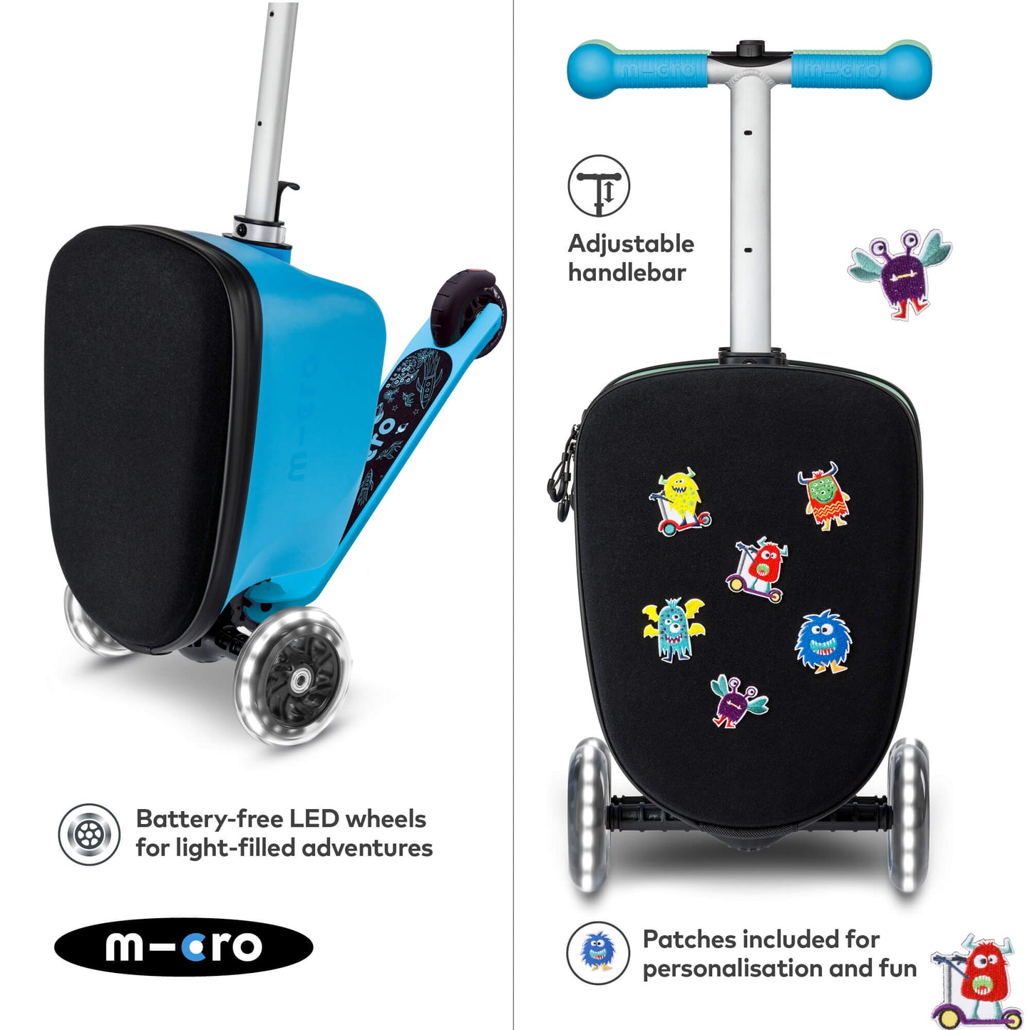 Micro Scooter - Mini Micro LED Patch & Play Luggage