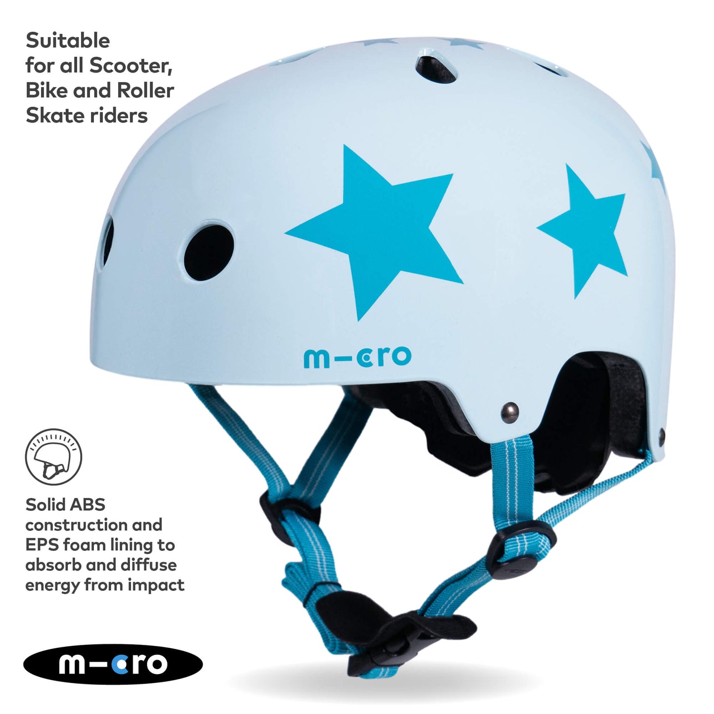 Micro Scooter Deluxe Patterned Kids Helmet