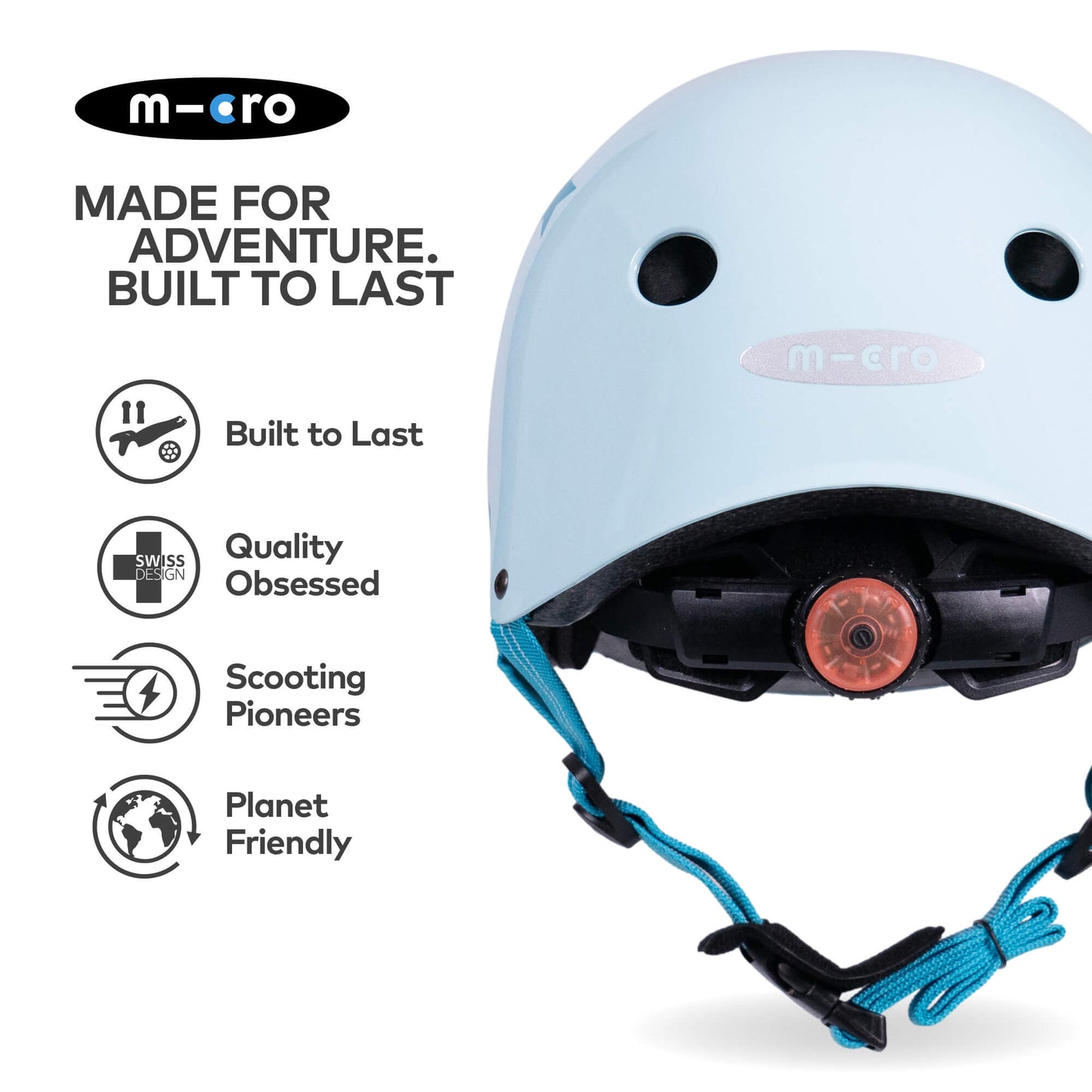 Micro Scooter Deluxe Patterned Kids Helmet