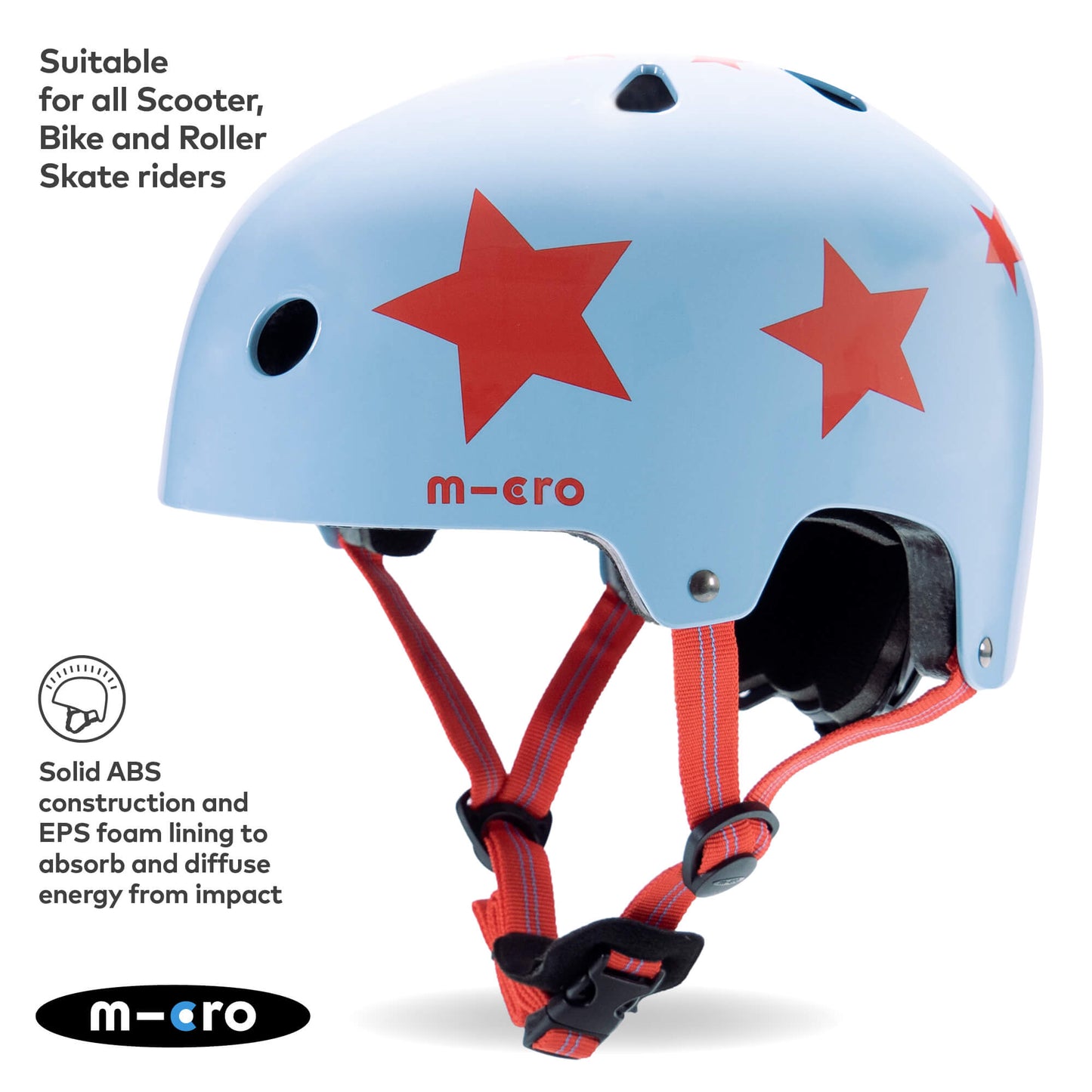 Micro Scooter Kids Helmet - Star Pattern