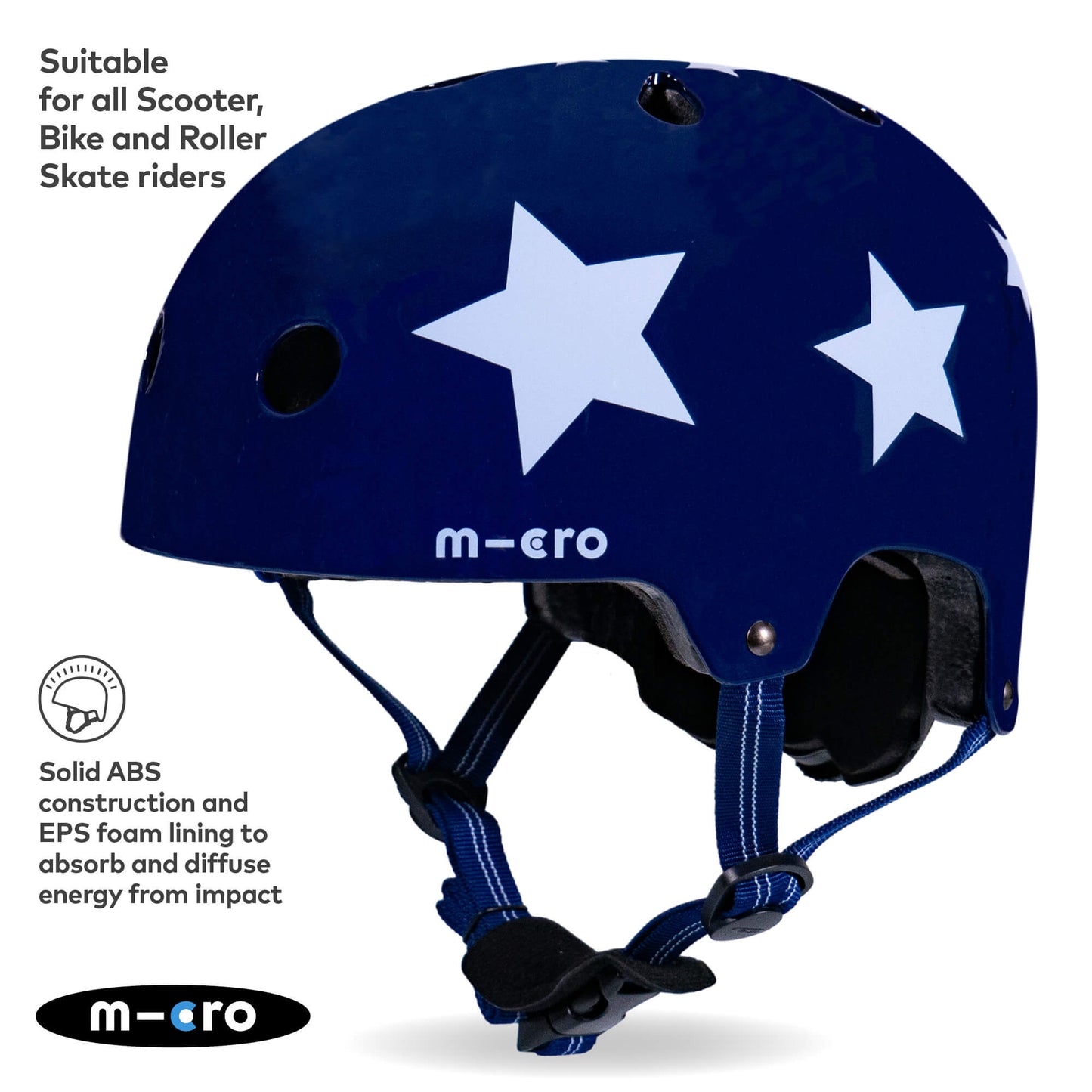 Micro Scooter Deluxe Patterned Kids Helmet