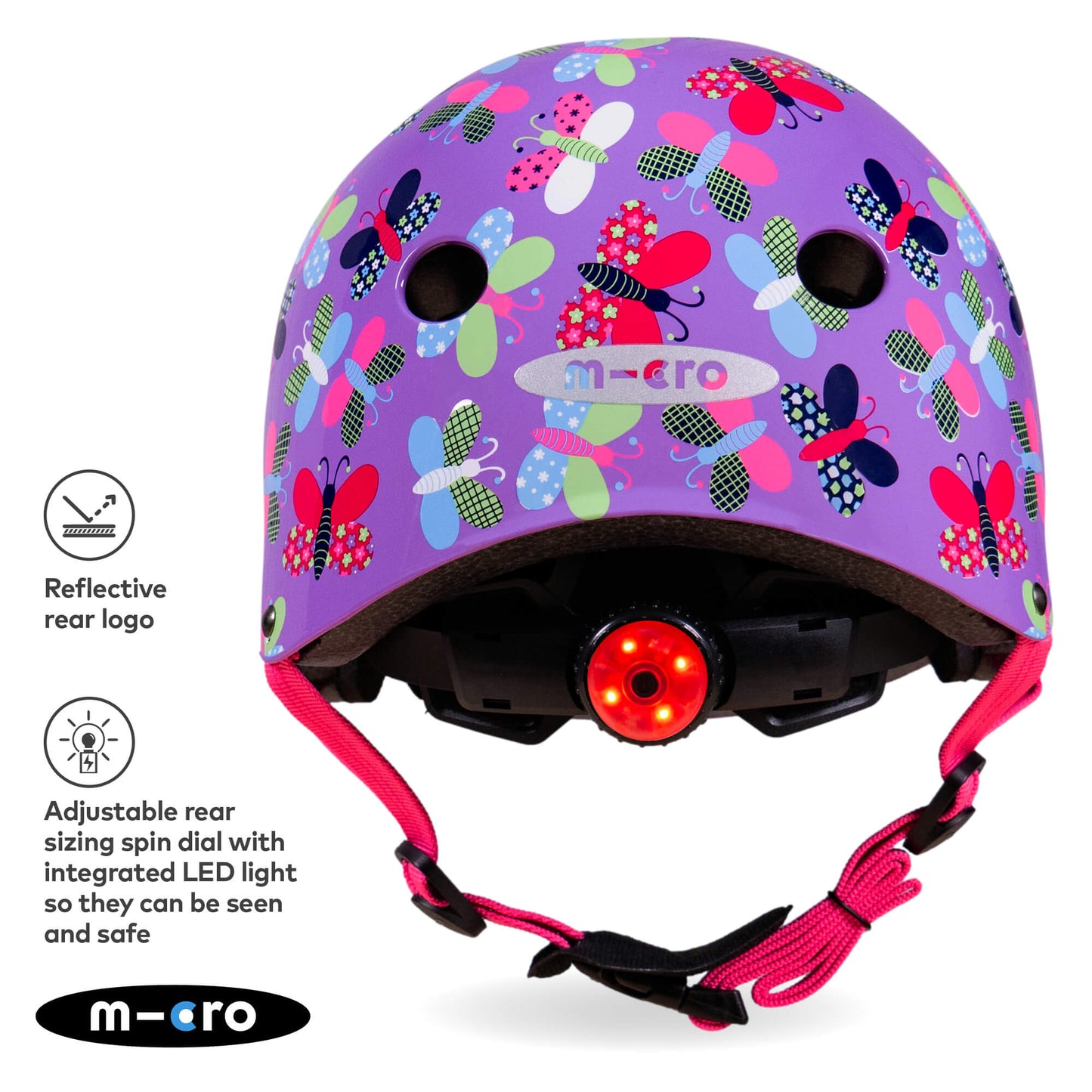 Micro Scooter Deluxe Patterned Kids Helmet