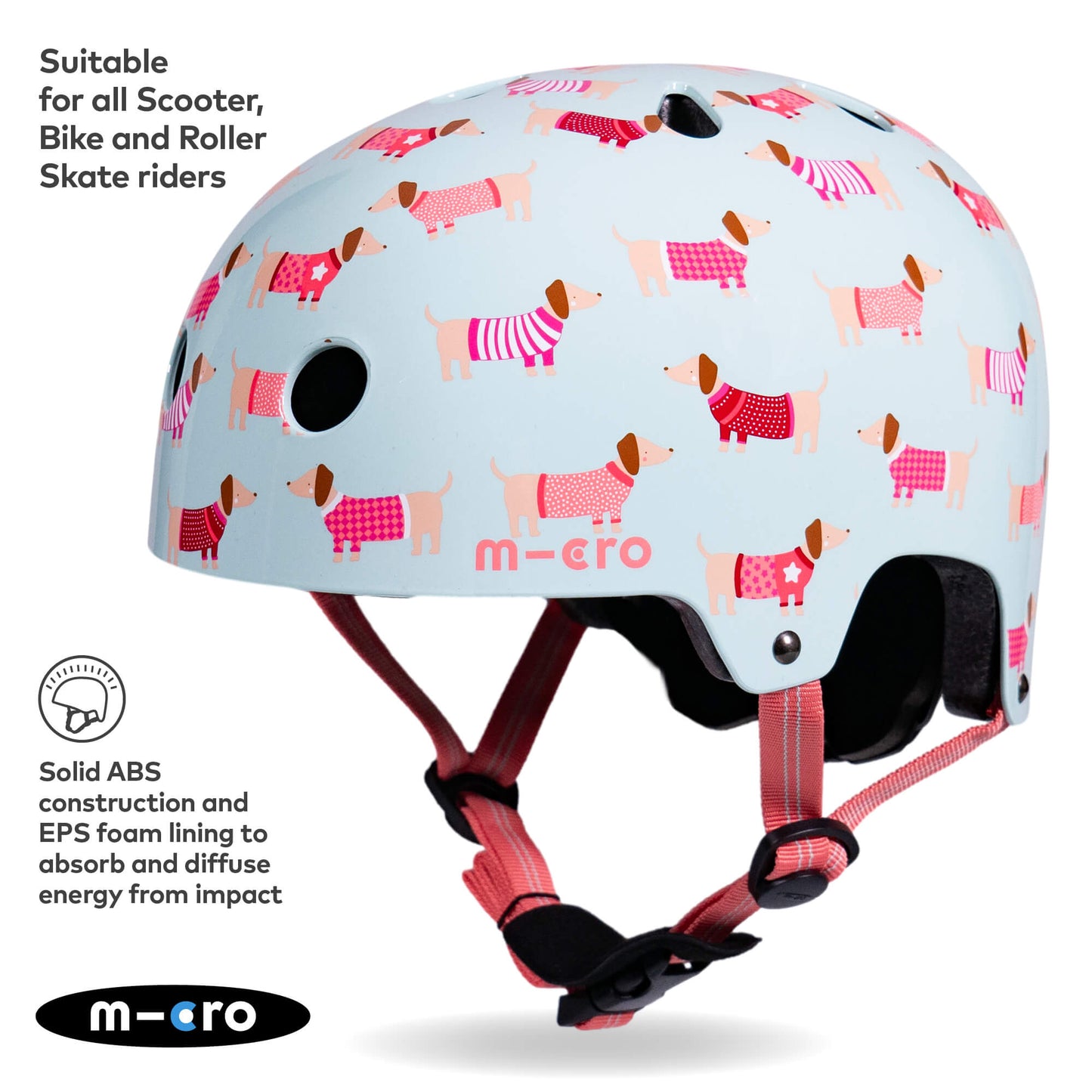 Micro Scooter Deluxe Patterned Kids Helmet