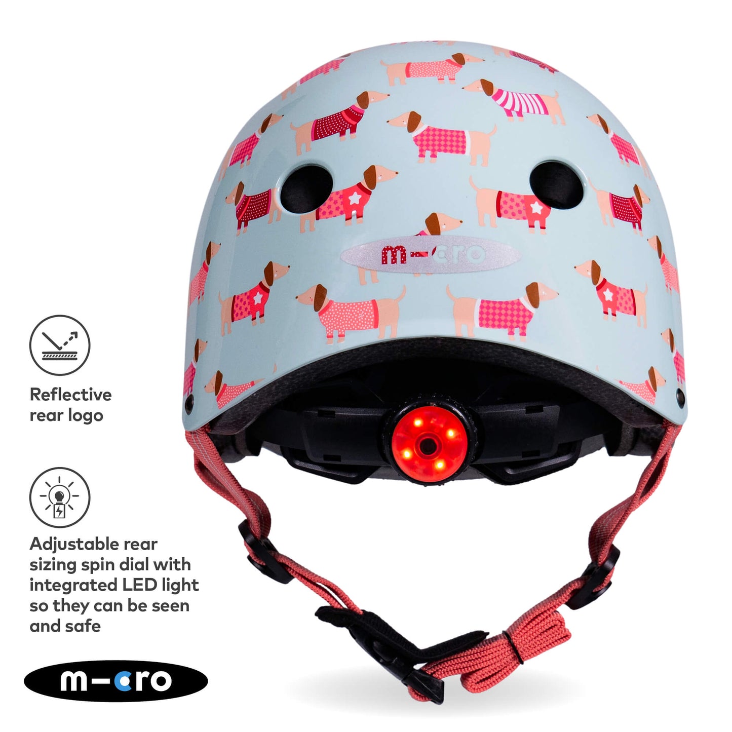 Micro Scooter Deluxe Patterned Kids Helmet