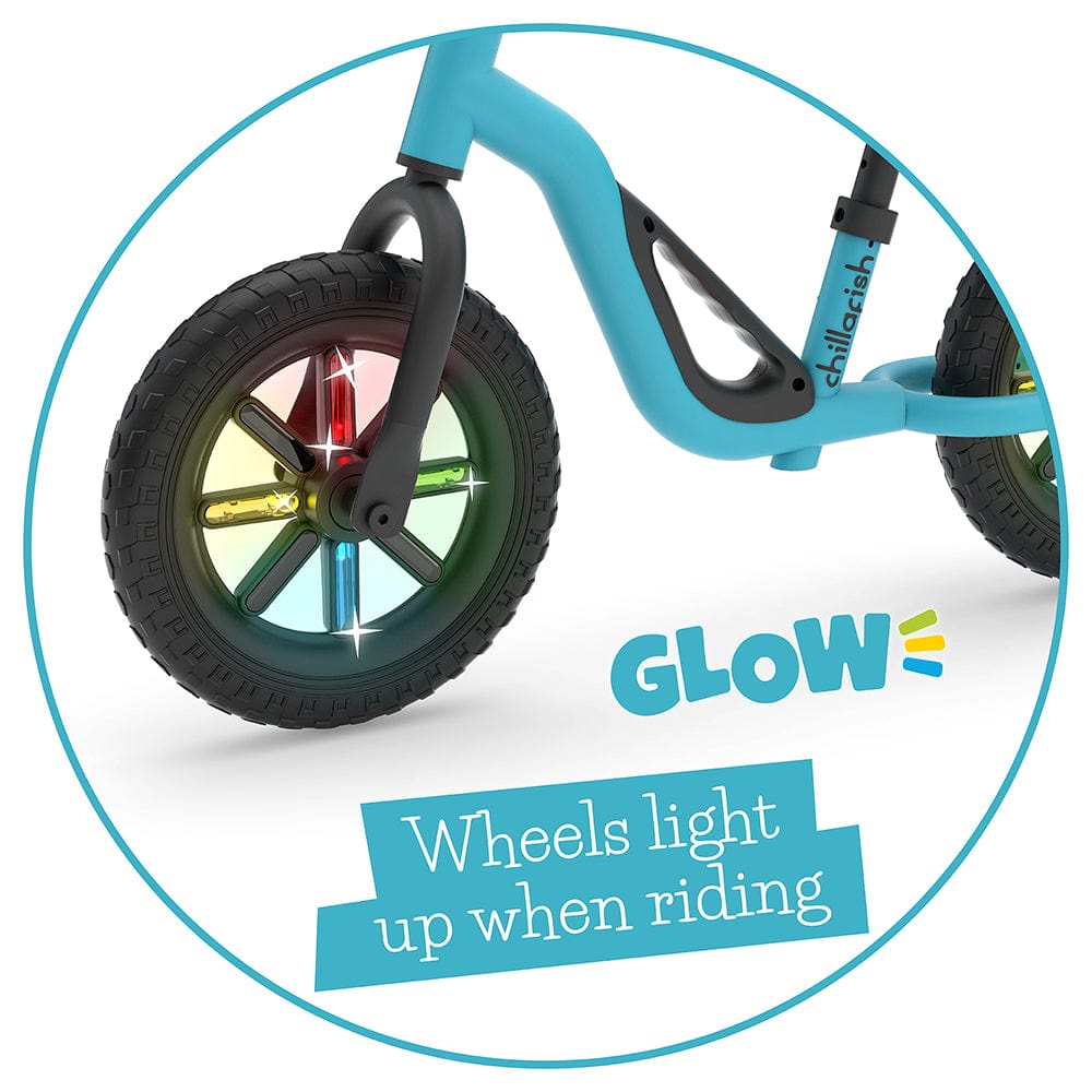 Chillafish Charlie Glow Balance Bike - 18M-4Y - Sky Blue