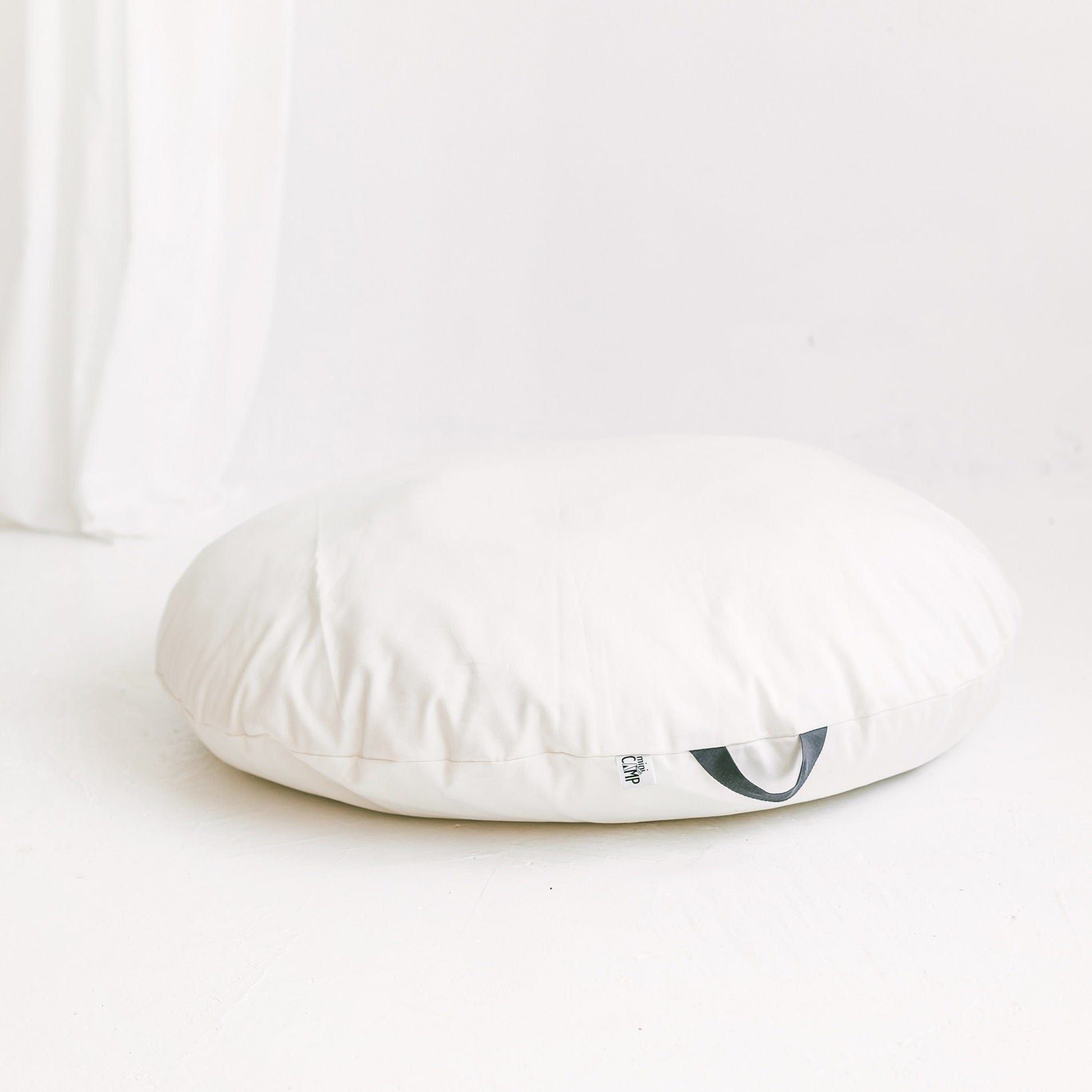 close up of MINICAMP Lounger Floor Pillow With Handle