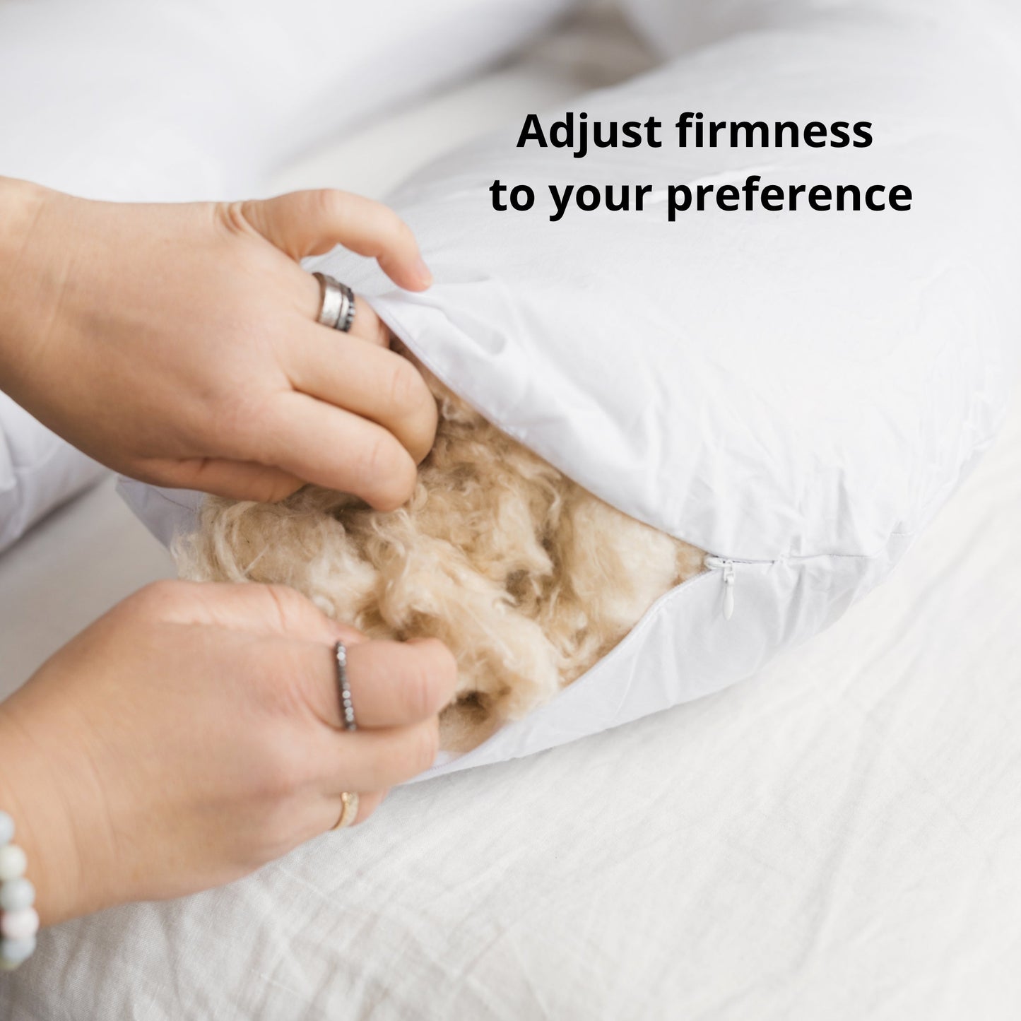MINICAMP C-Shape Nursing & Pregnancy Pillow with Organic Grey Cover | Kapok or PES Filling