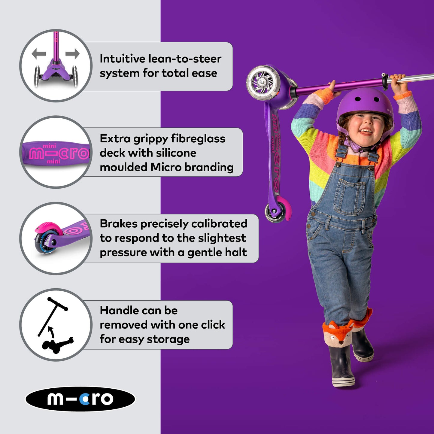 Micro Scooter Mini Deluxe LED