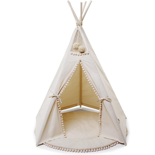 MINICAMP Original Play Tent with Pompoms