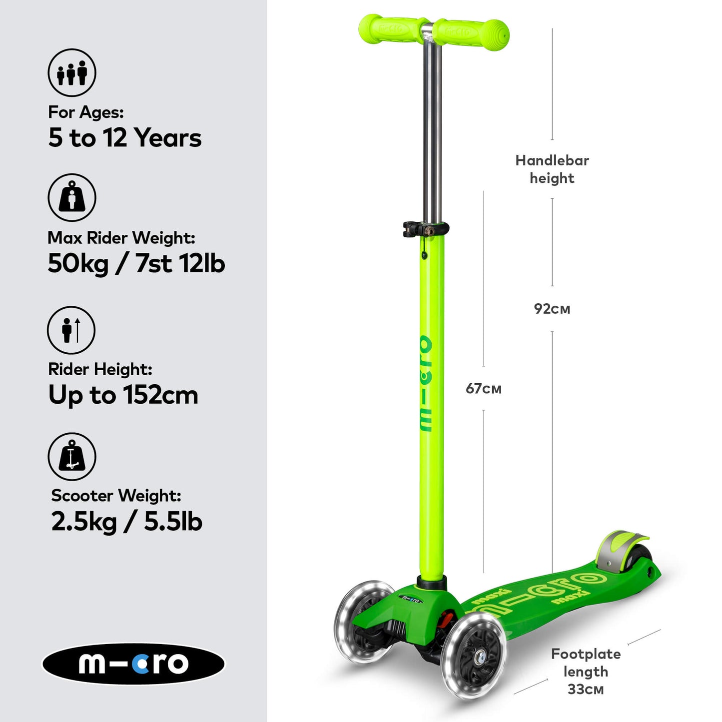 Micro Scooter Maxi Deluxe LED