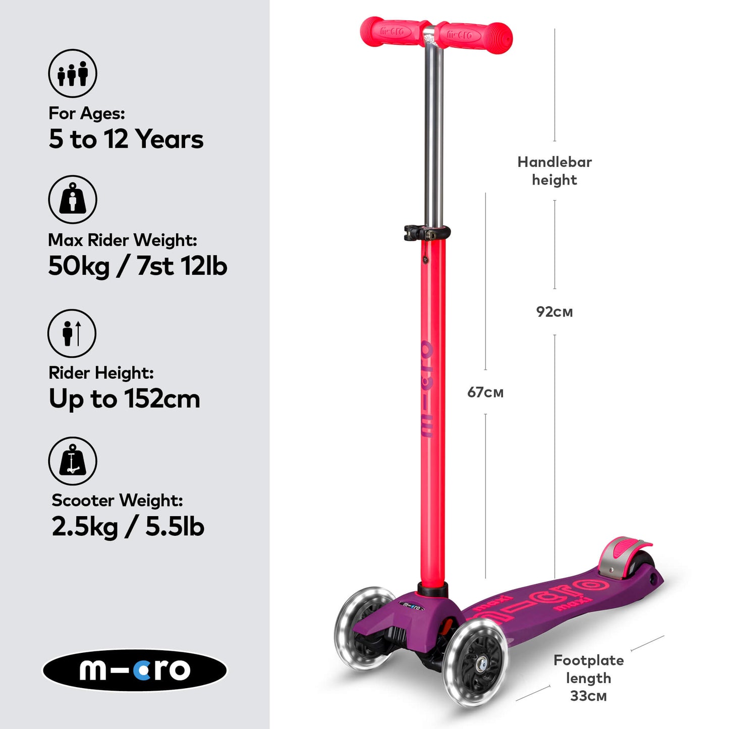 Micro Scooter Maxi Deluxe LED