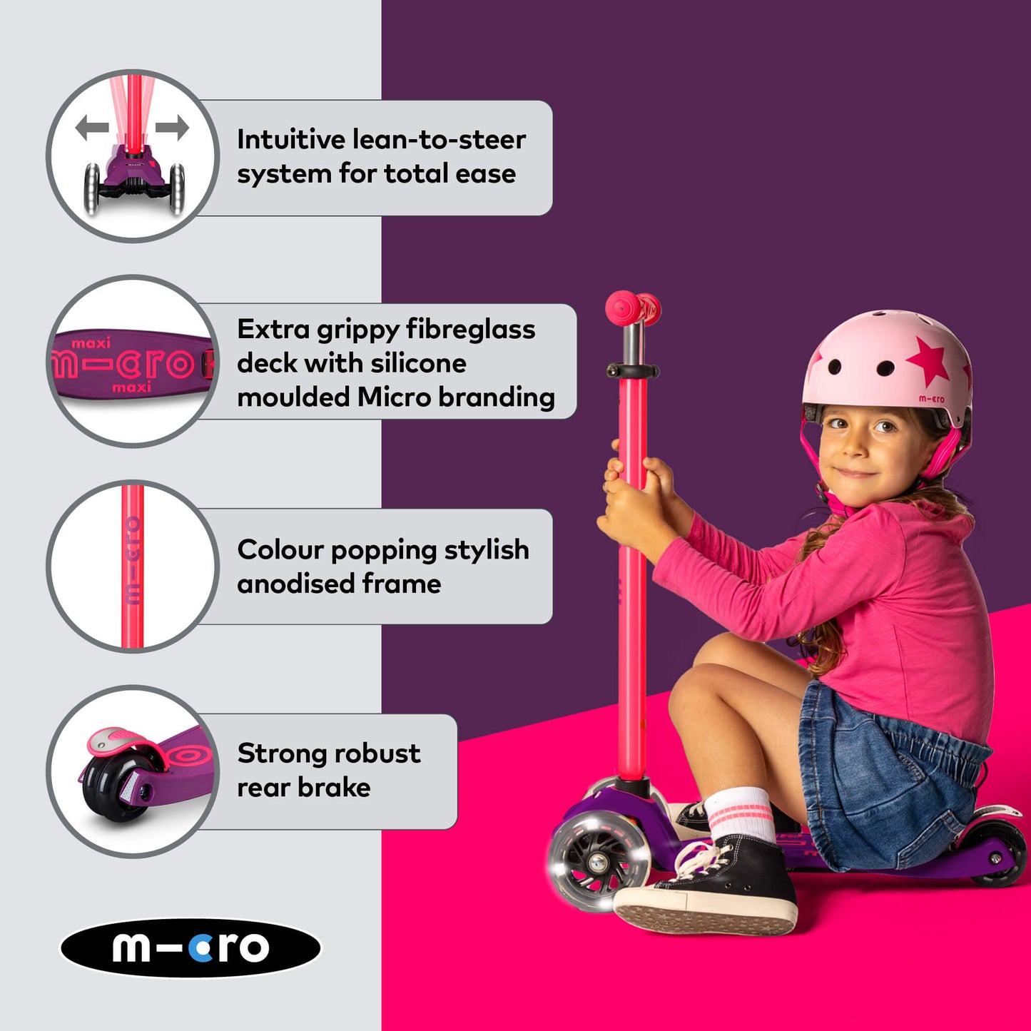 Micro Scooter Maxi Deluxe LED