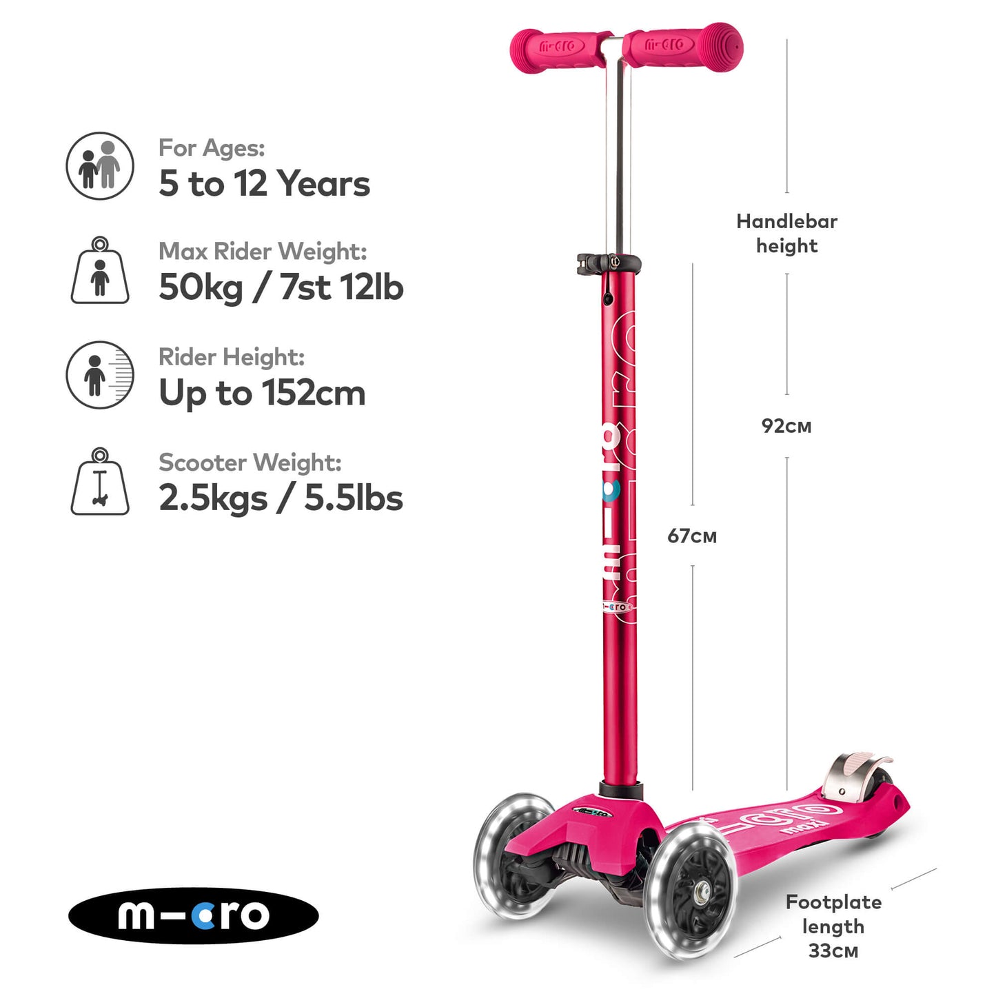 Micro Scooter Maxi Deluxe LED