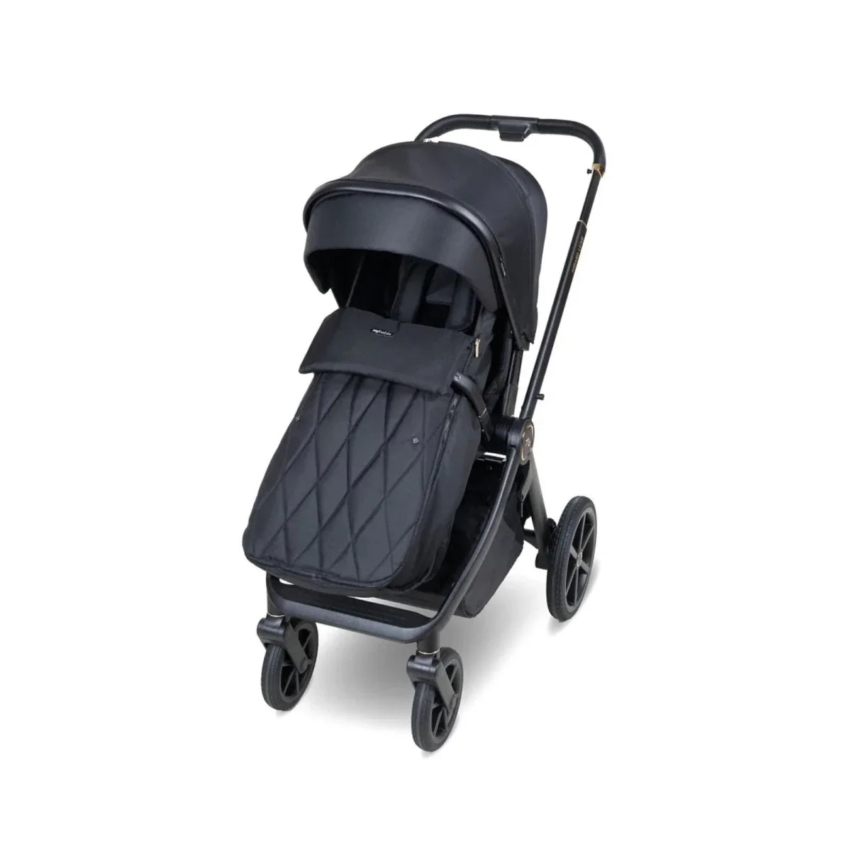 My Babiie MB450 Luxe 3-in-1 Travel System with Rotating Car Seat,Base & Toddler Seat - Black