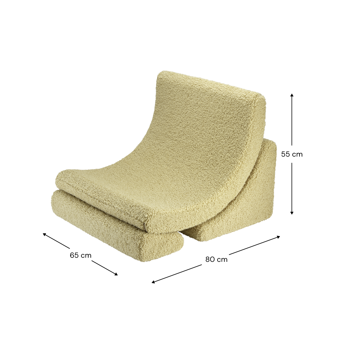 Wigiwama Moon Chair - Teddy Boucle