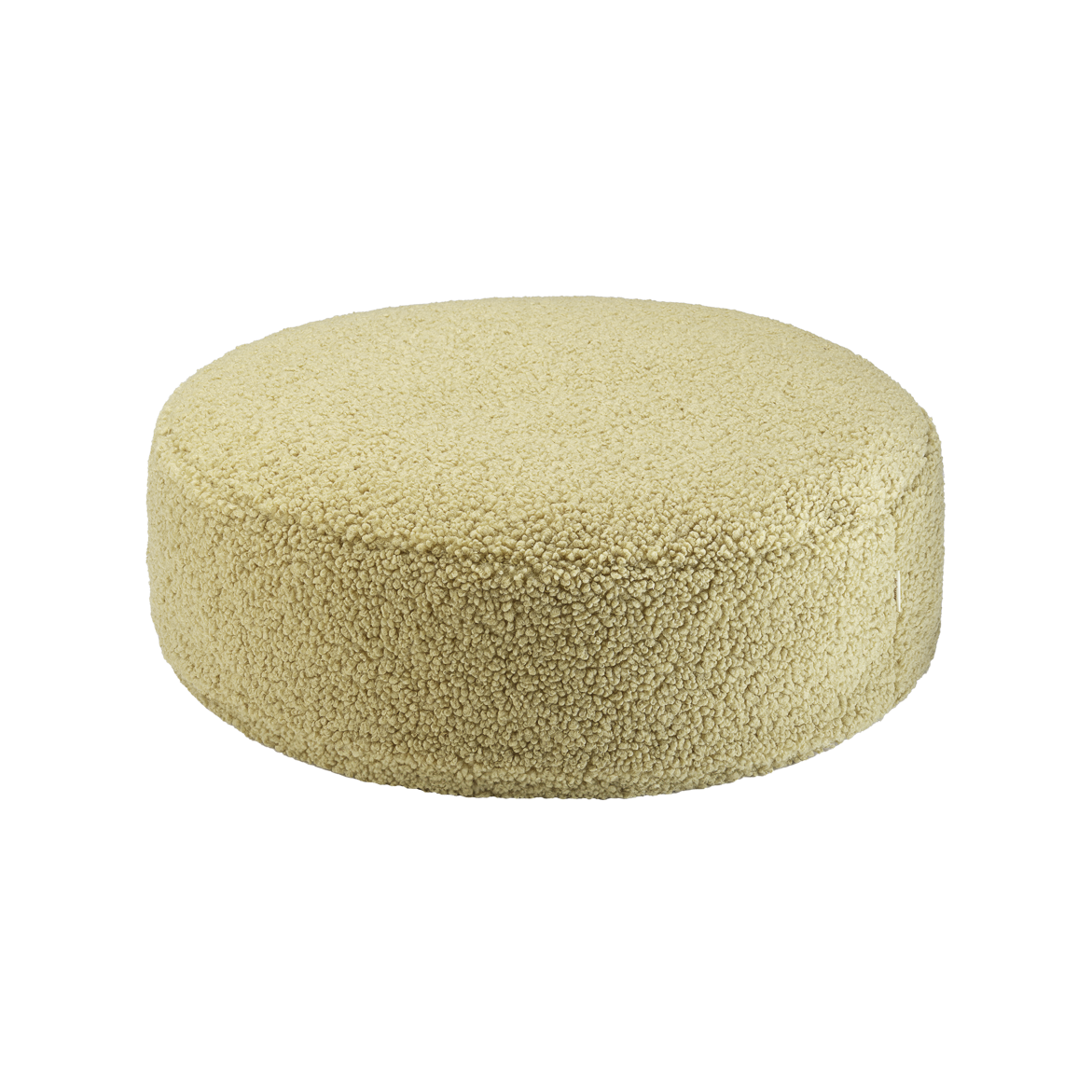 Wigiwama Round Ottoman - Teddy Boucle