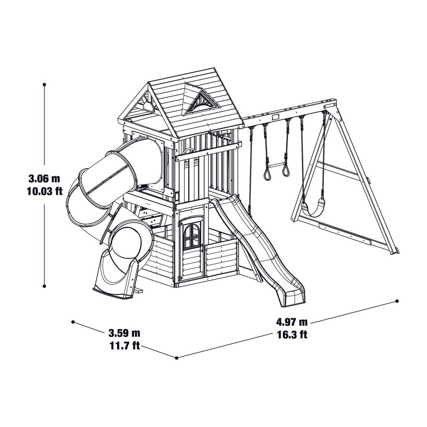 Gorilla Play Mountain Peak Climbing Frame