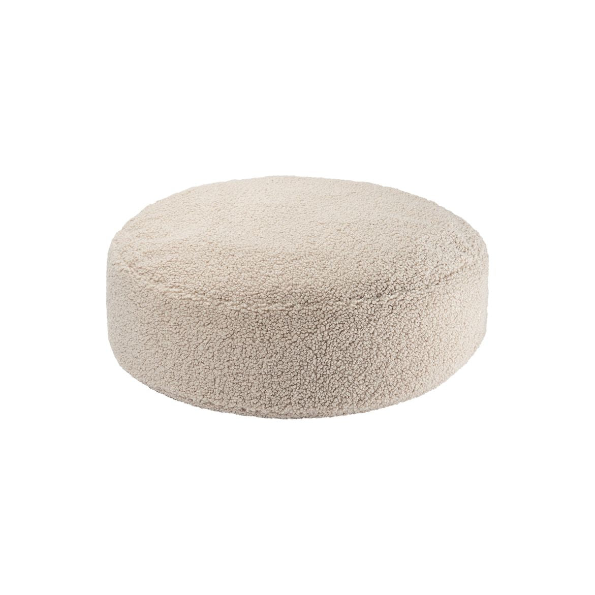 Wigiwama Round Ottoman - Teddy Boucle